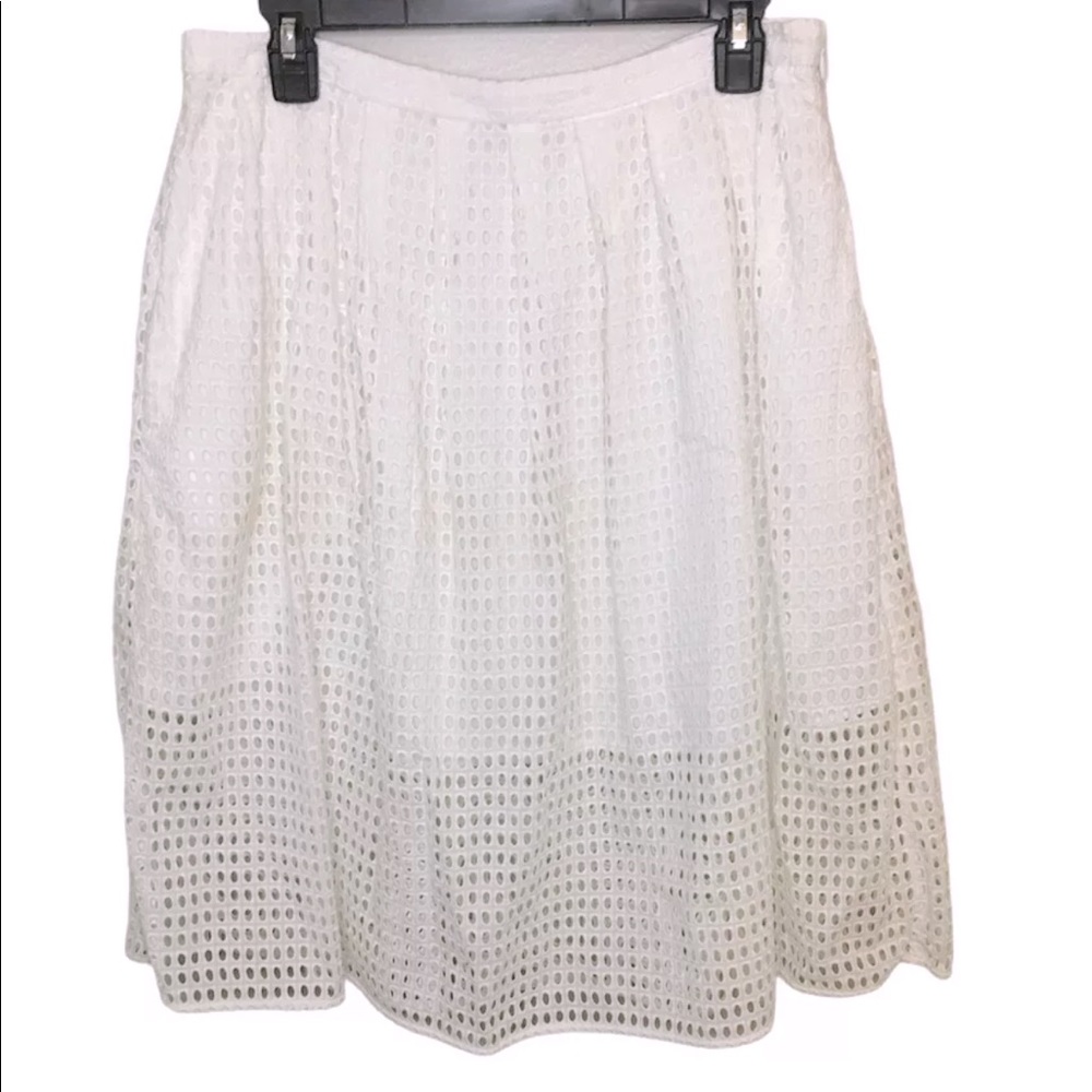 Michael Kors Woman’s Skirt Size 12 White Mesh